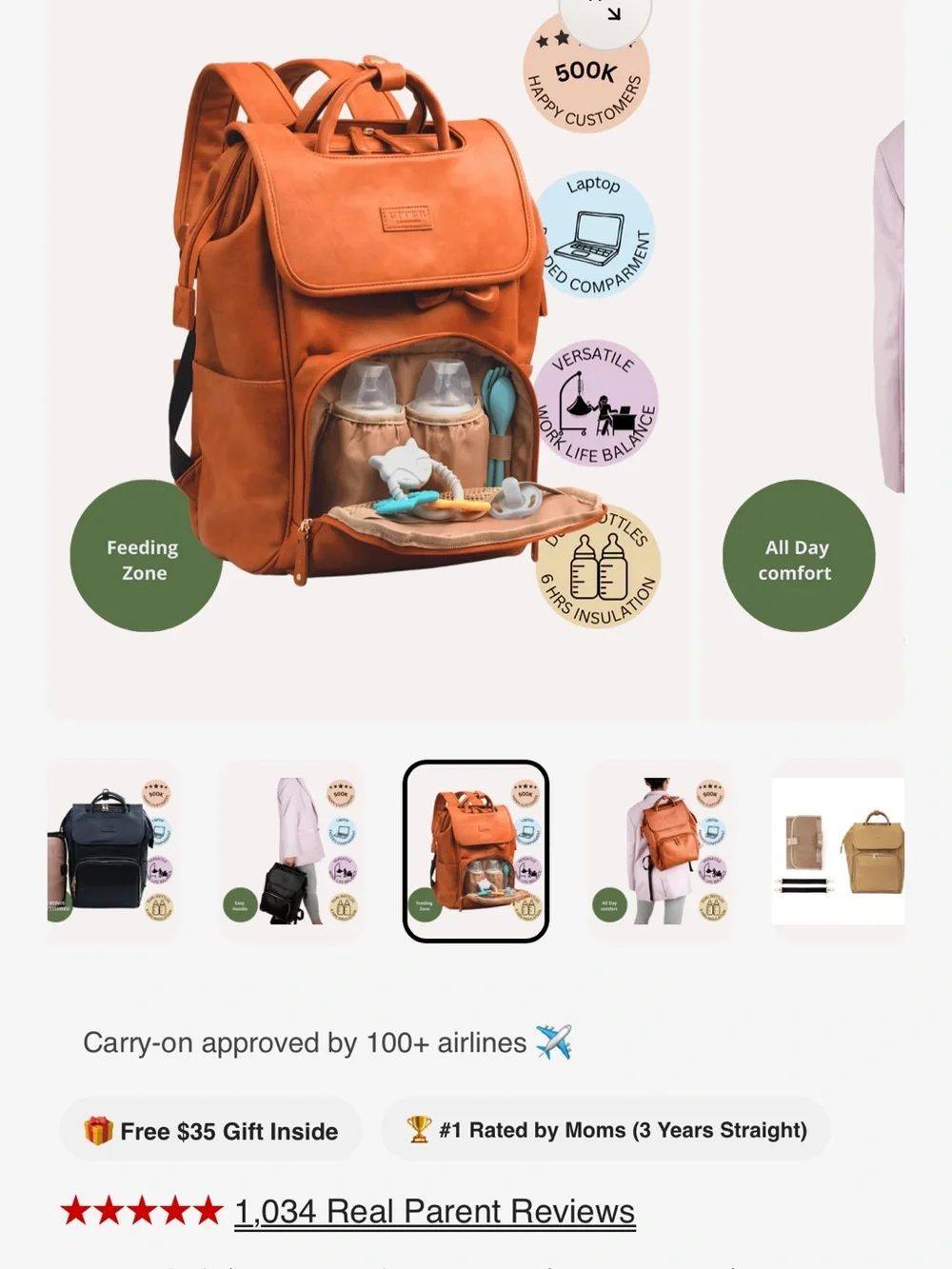 Upper Diaper Bag